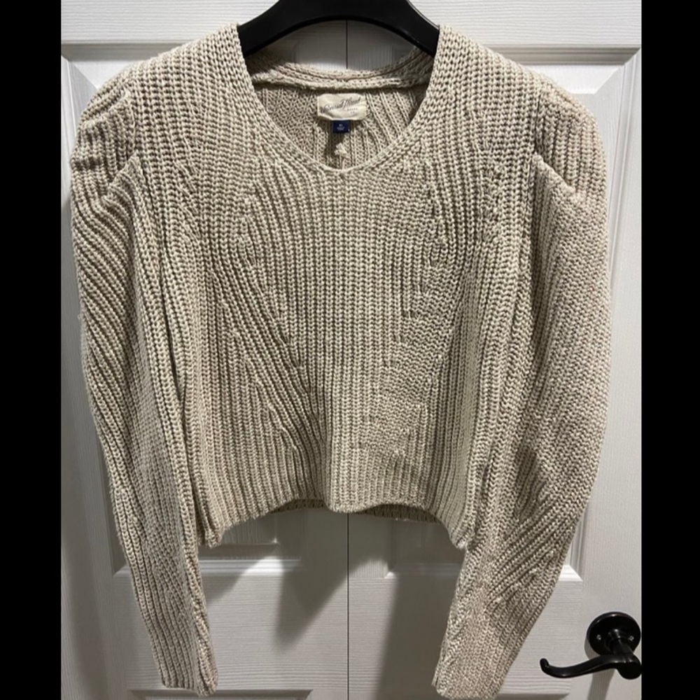 Universal Thread Cream Knit Long Sleeve Top - Women's XS